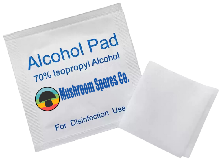 mushroom spores co alcohol pad