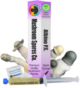 albino pe spore syringe