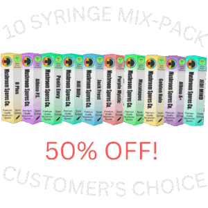10 SPORE SYRINGE MIX PACK