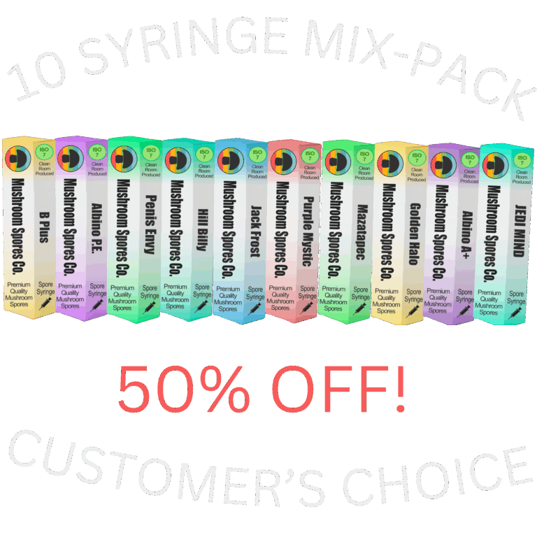 10 SPORE SYRINGE MIX PACK