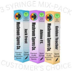 3 Spore Syringe Mix-Pack